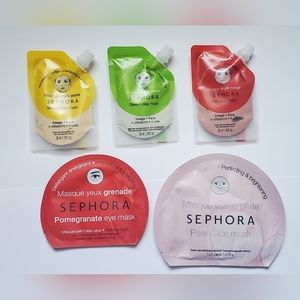 Sephora Face (4) and Eye(1) Masks